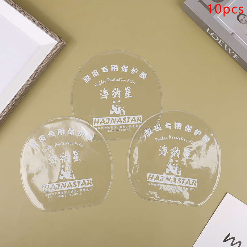 Table Tennis Rubber Protective Film - 10Pcs 탁구 라켓 보호 필름 끈적