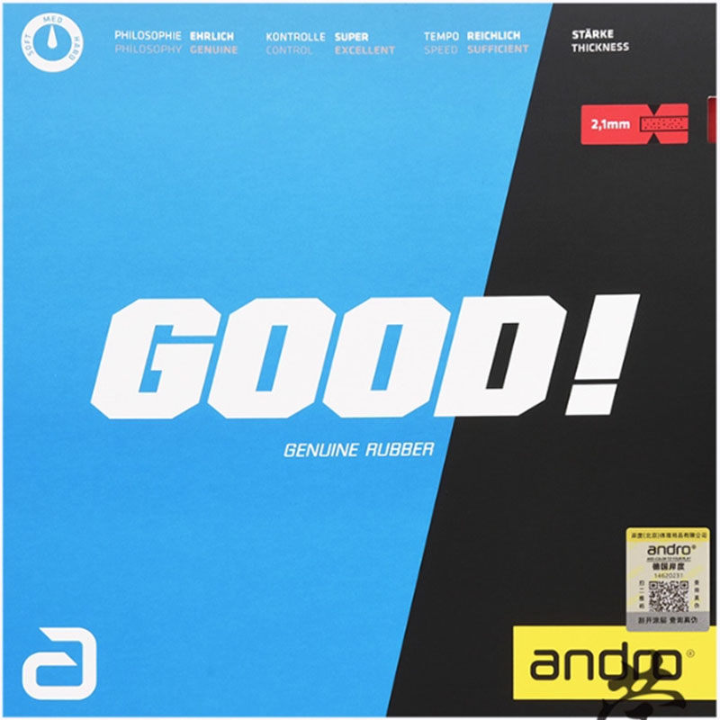 Table Tennis Shop - 안드로 GOOD 탁구 러버는 끈적임이 없고