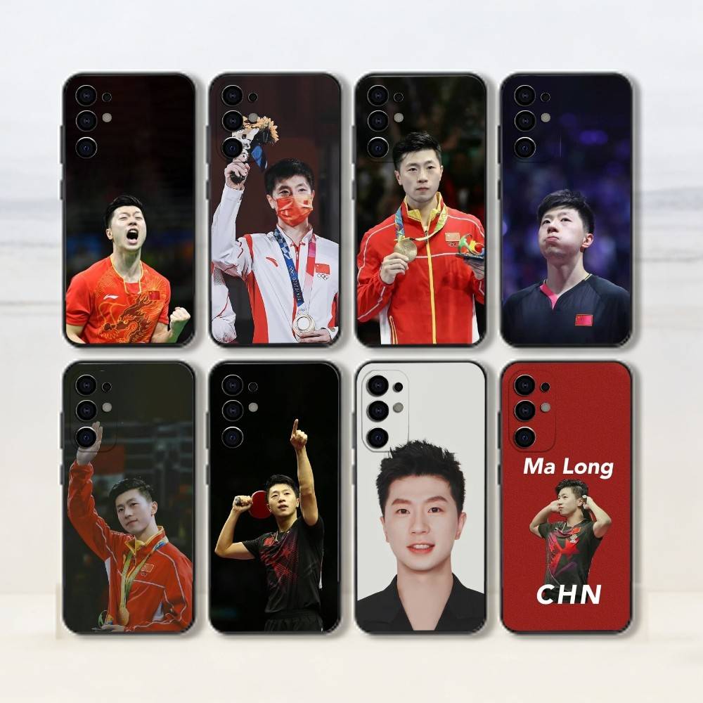 Table Tennis Quotes - M-Ma Long-탁구 선수 휴대폰 케이스 블랙