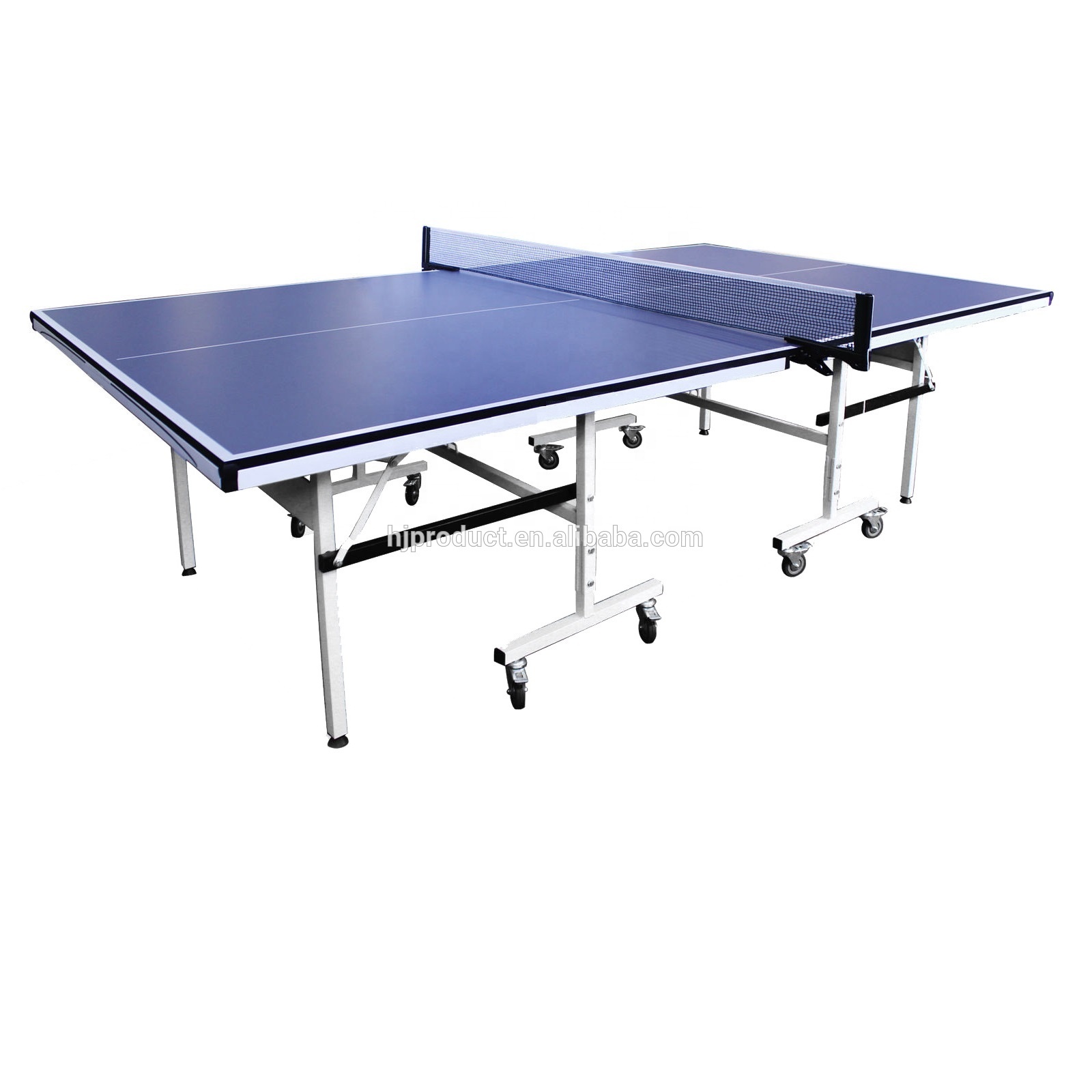 Table Tennis Folding Table - 이동식 바퀴가 달린 풀 세트 탁구대