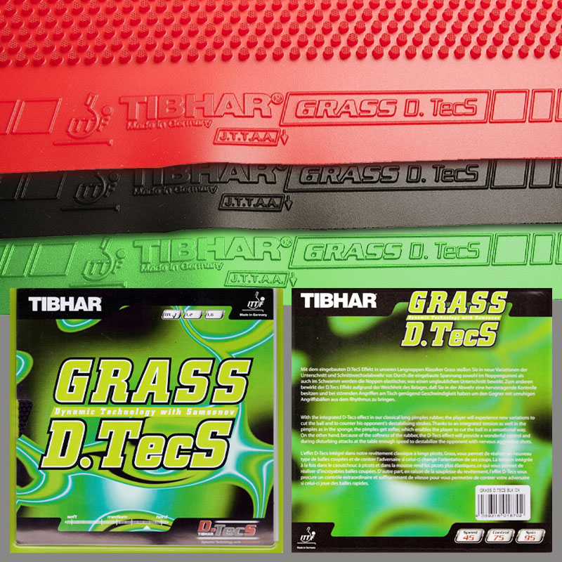 TIBHAR Grass D.TecS 탁구 고무 시트 롱 - Table Tennis Rubber Protective Film 리뷰 및 가격