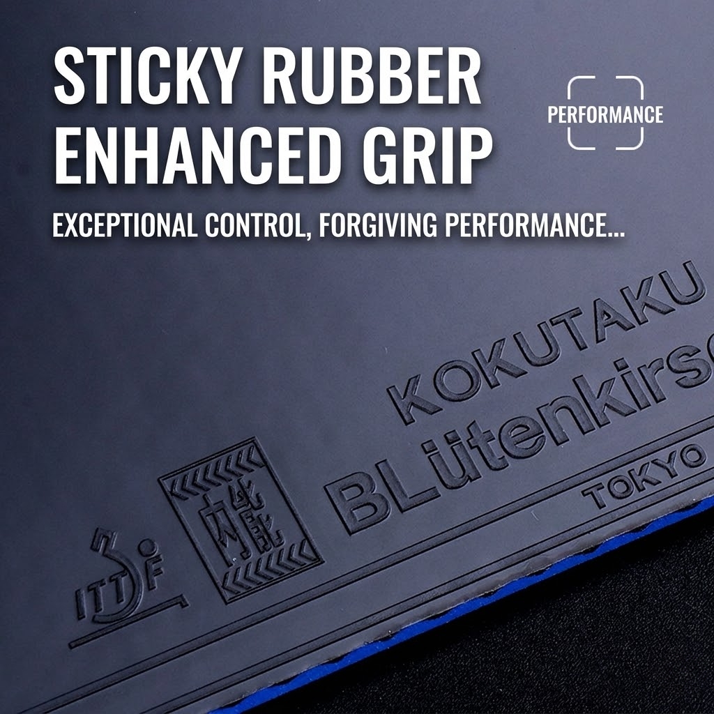 코쿠타쿠 탁구 라켓 러버 사운드 쇼크 블루 스펀지 안티 - Anti Loop Rubber 리뷰 및 가격