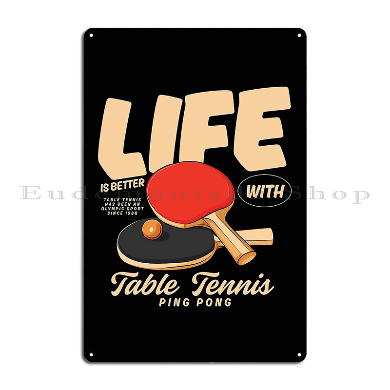 당신은 나의 탁구를 위한 재미있는 탁구 말장난 금속 플 - Table Tennis Live 리뷰 및 가격