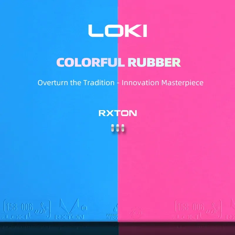 오리지널 LOKI RXTON 3 블루 핑크 탁구 러버  - Table Tennis Loki 리뷰 및 가격