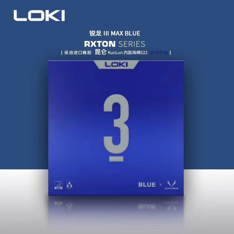 NEW LOKI RXTON 3 다채로운 탁구 고무 스티 - Table Tennis Loki 리뷰 및 가격
