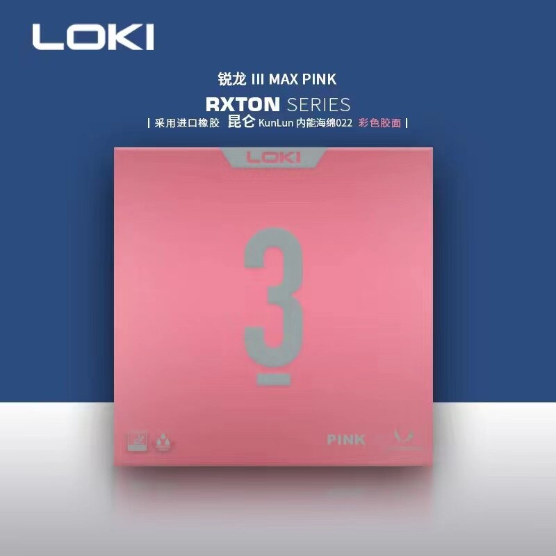 NEW LOKI RXTON 3 다채로운 탁구 고무 스티 - Table Tennis Loki 리뷰 및 가격